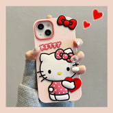3D Hello Kitty Heart Case for iPhone